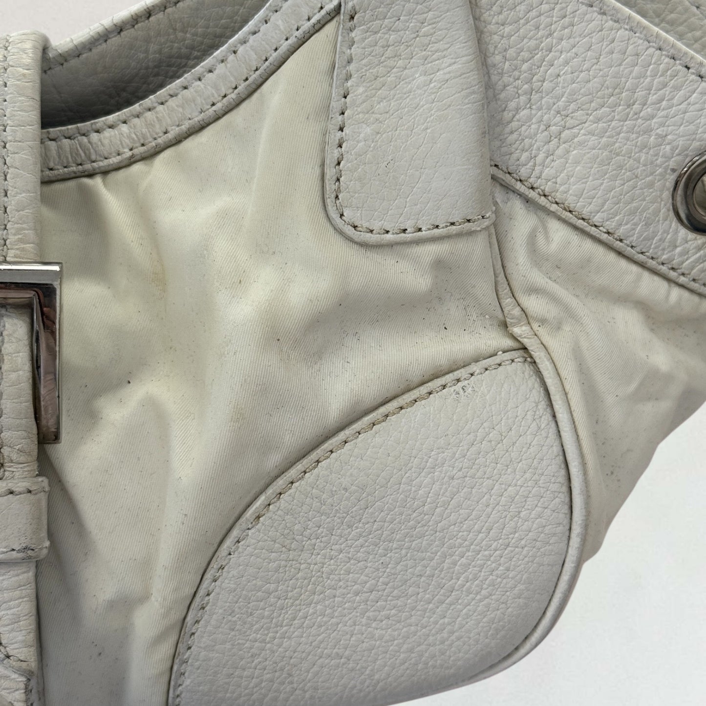Prada buckle detail bag