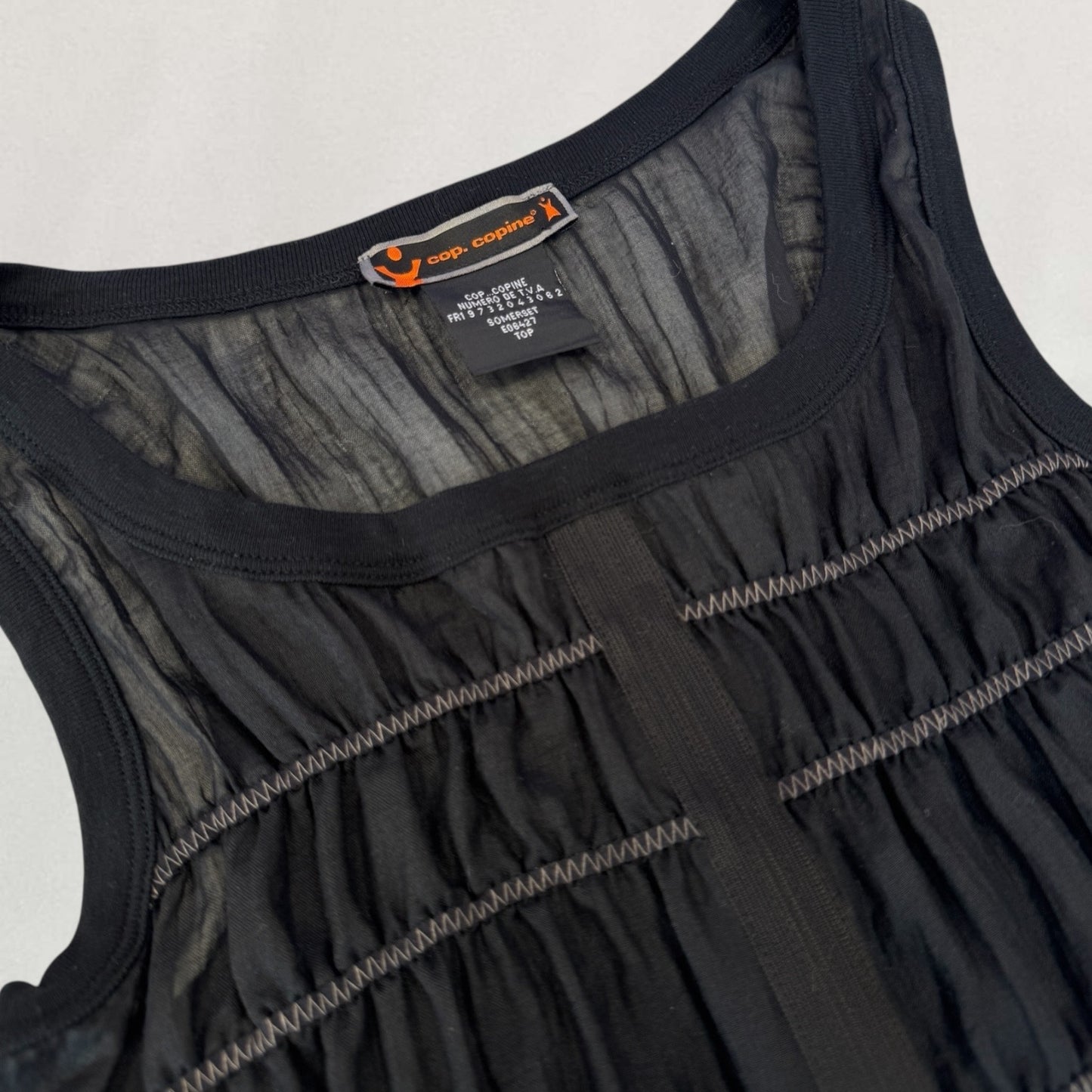 Cop Copine zip front top