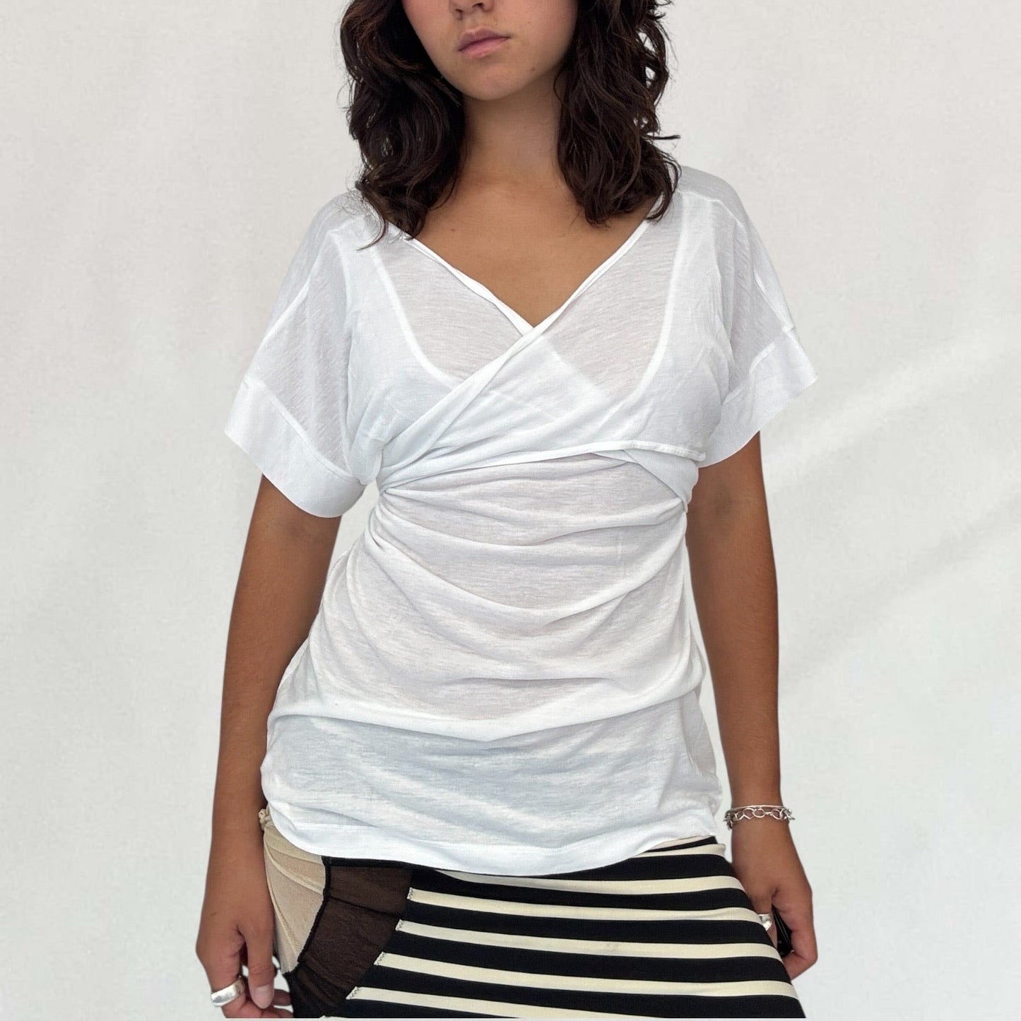 Cop Copine tie up T-shirt