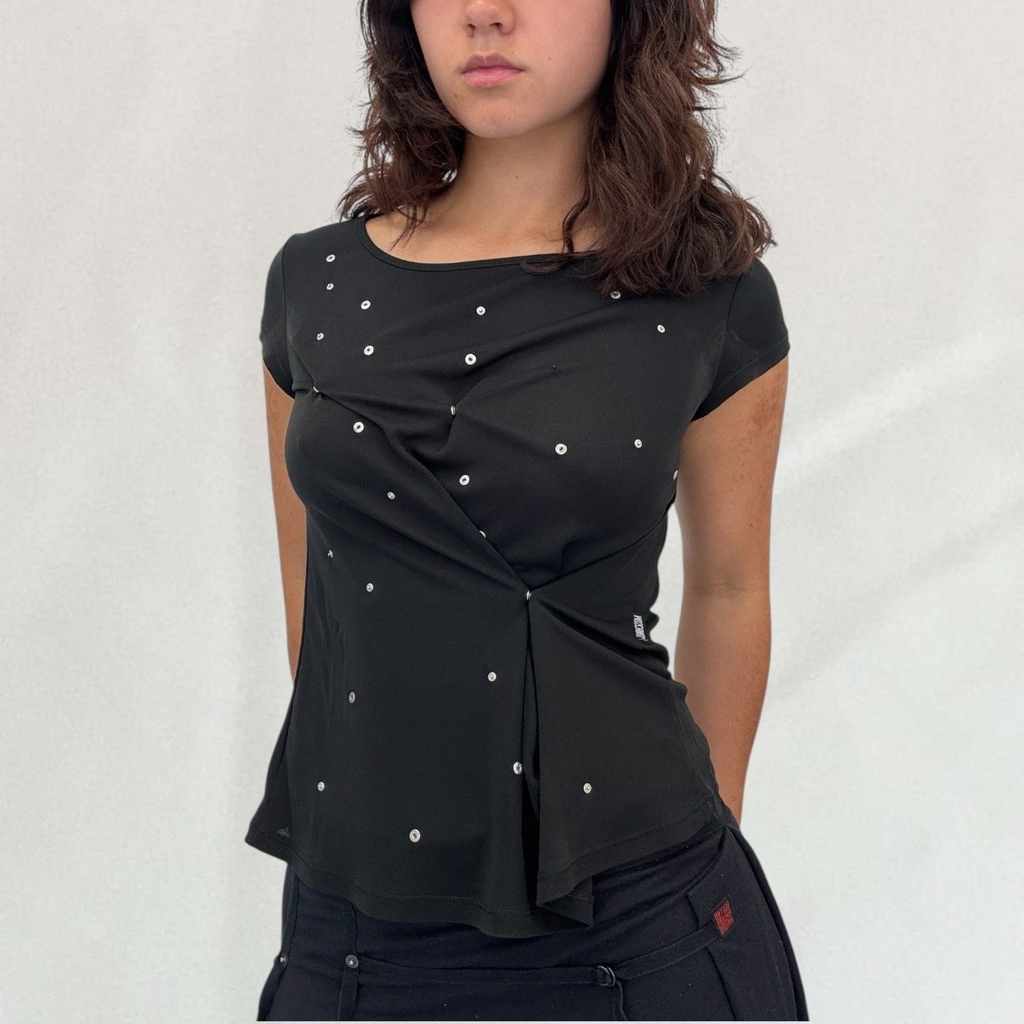 Moschino button detail top