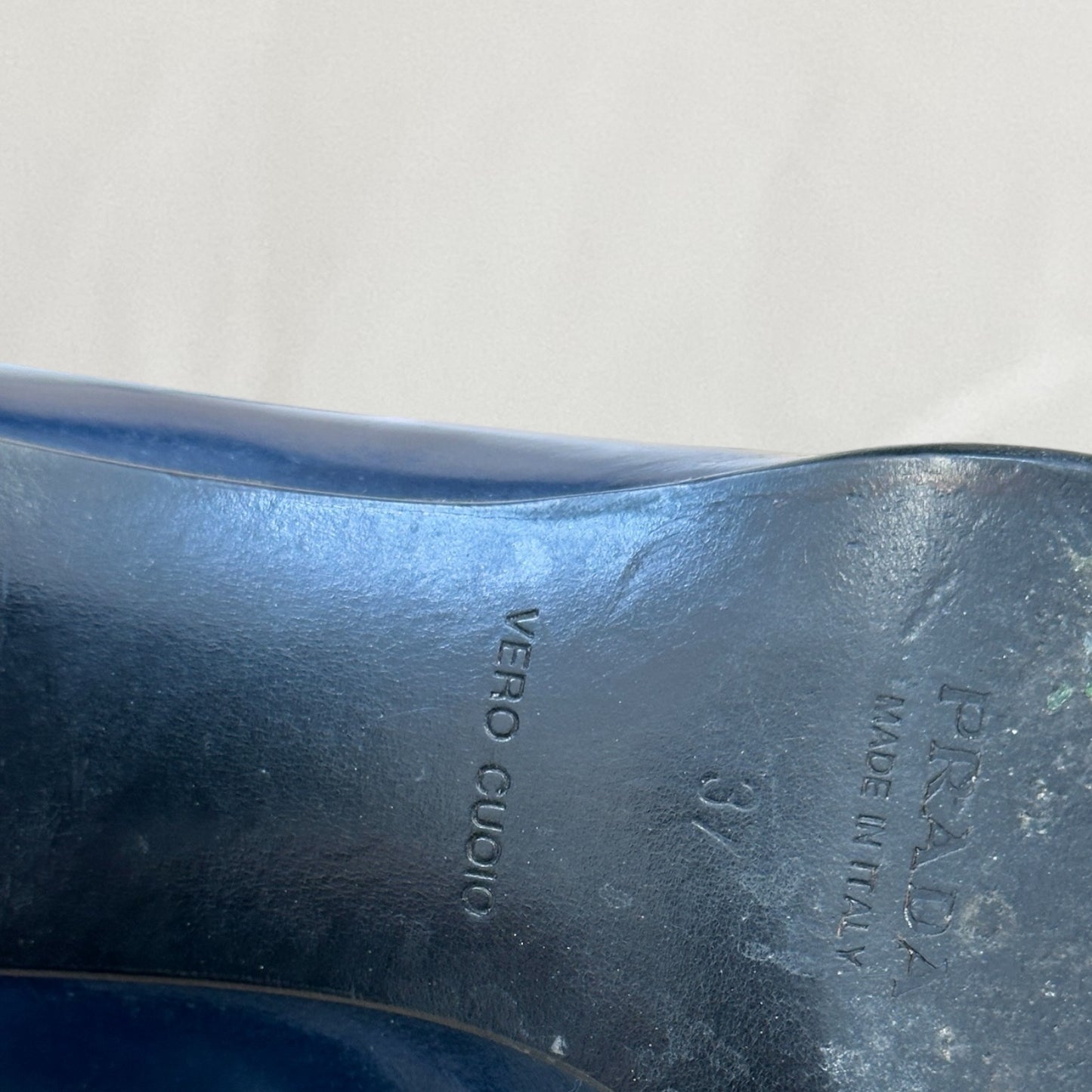 Prada loafer style heels