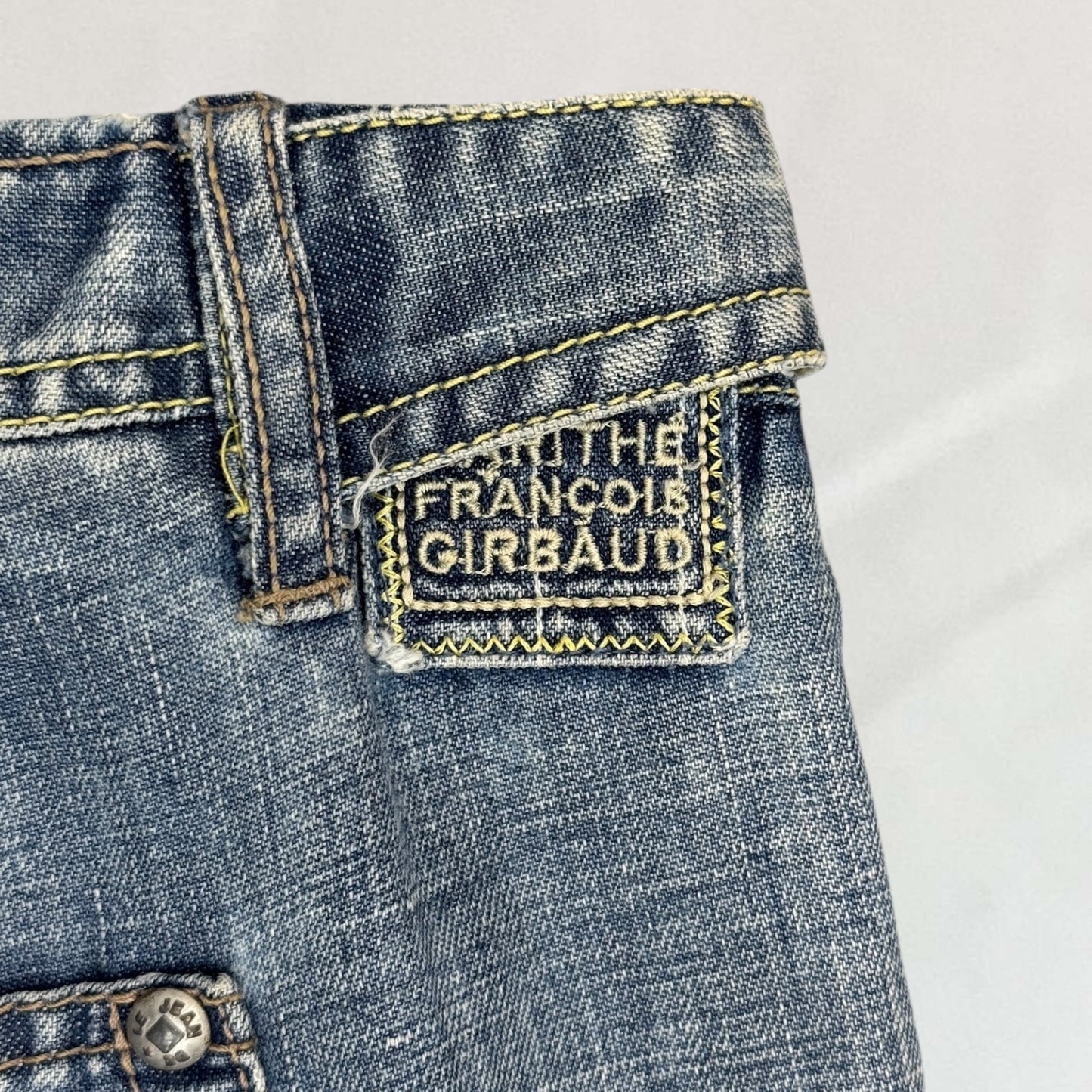 Marithé + François Girbaud buckle jeans
