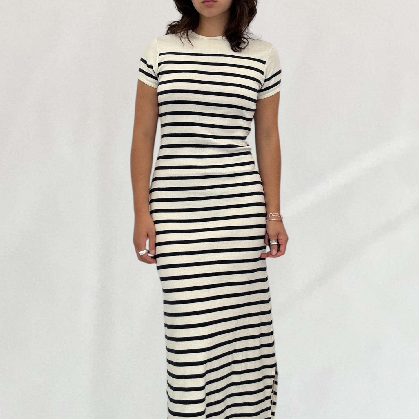 Jean-Paul Gaultier striped maxi dress