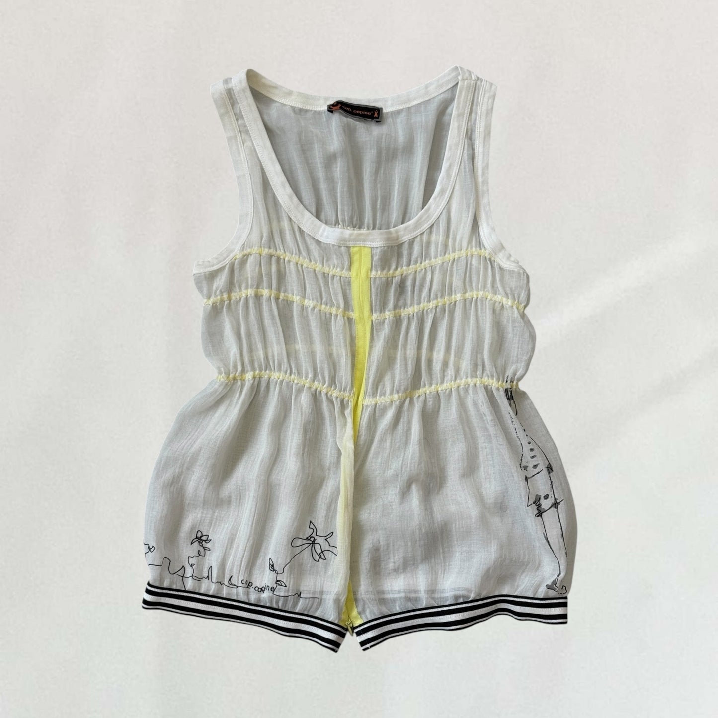 Cop Copine sheer top
