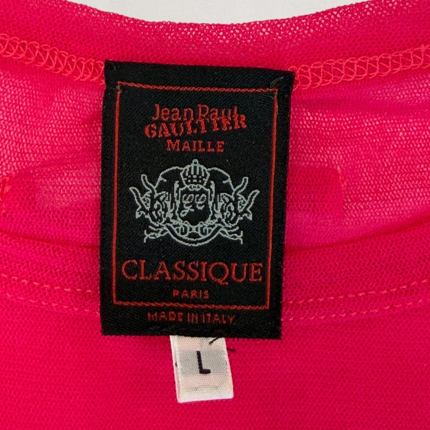 Jean Paul Gaultier mesh T-shirt