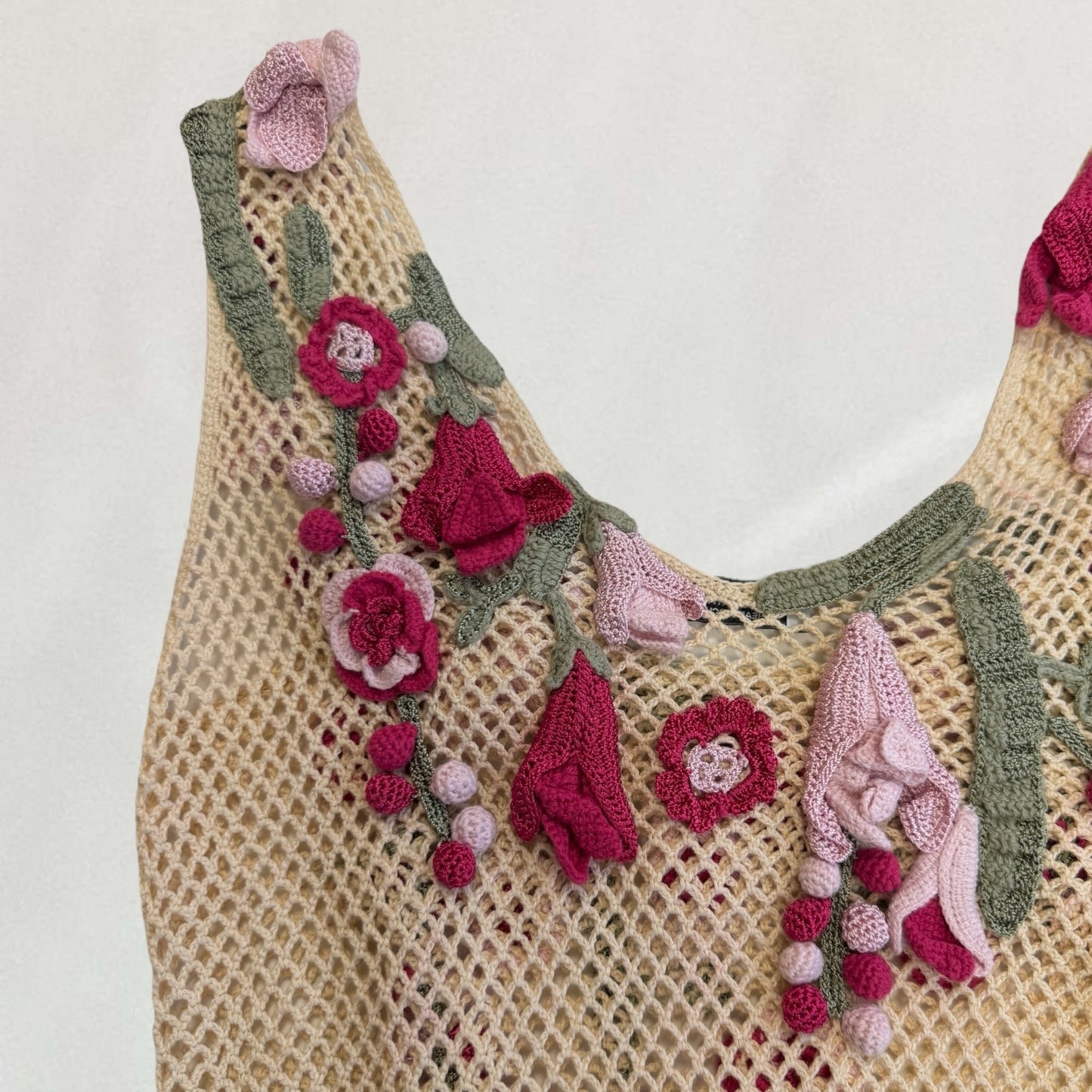 Moschino crochet flower vest