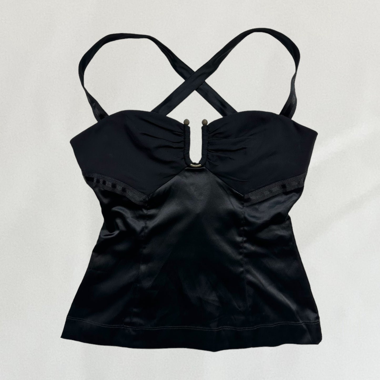 Roberto Cavalli satin cami top