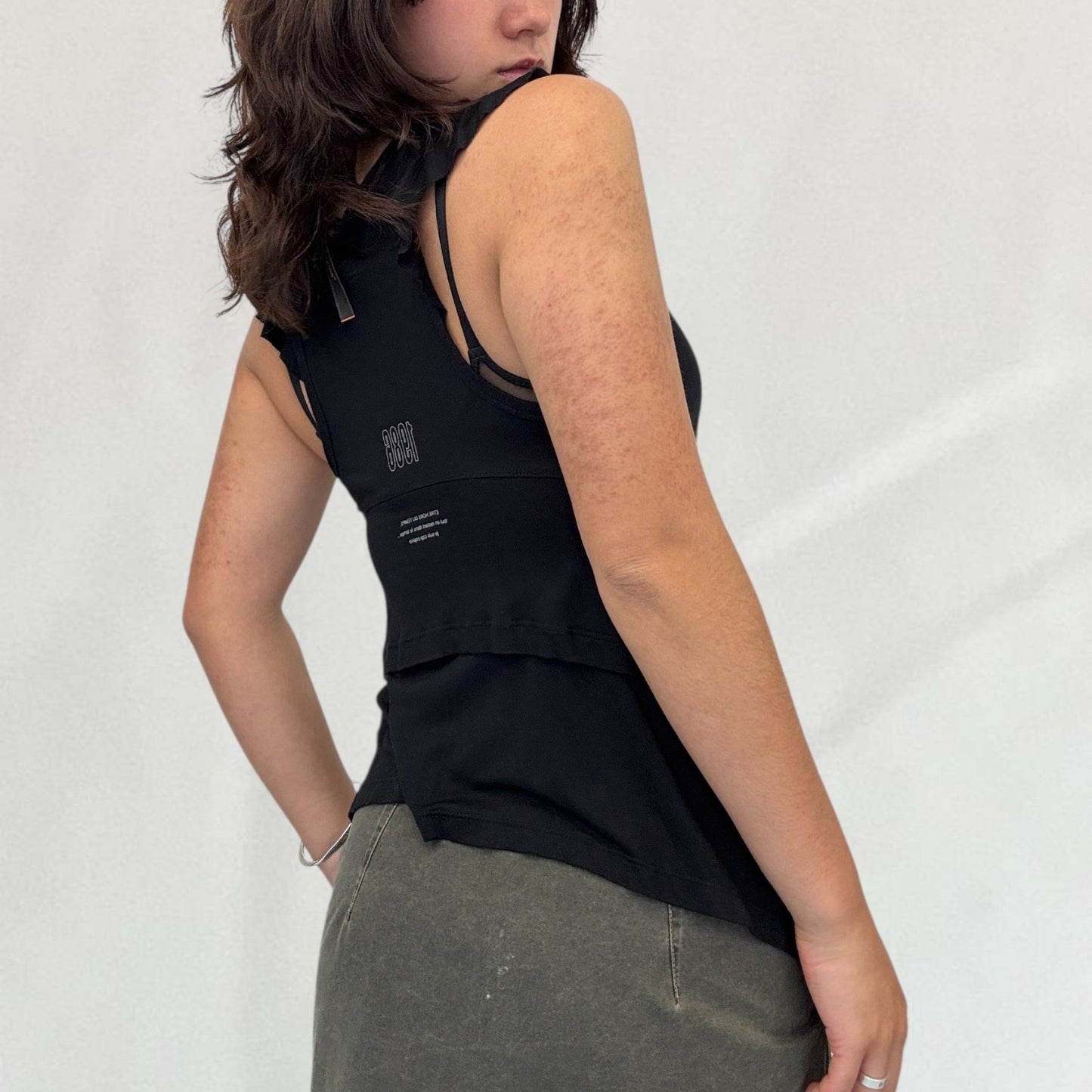 Cop Copine ruffle tank top
