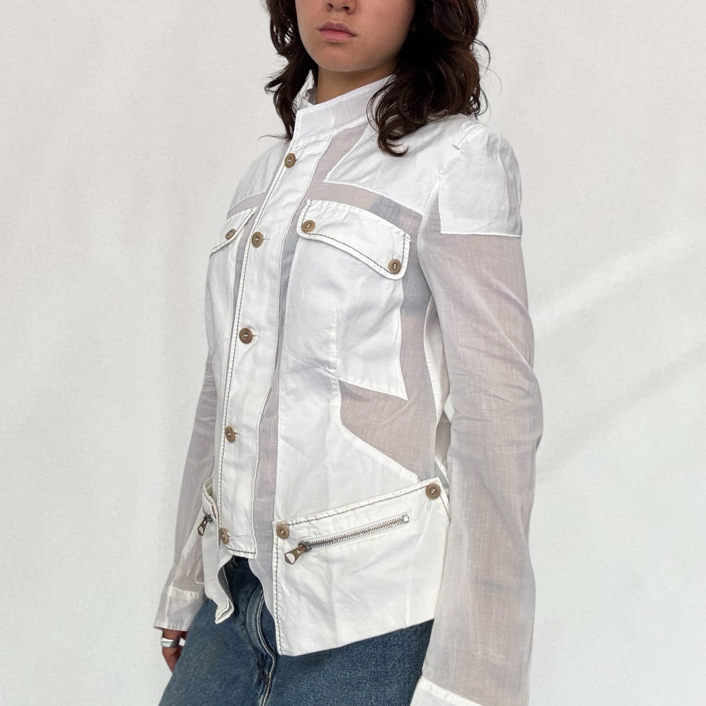 Marithé + François Girbaud button up jacket
