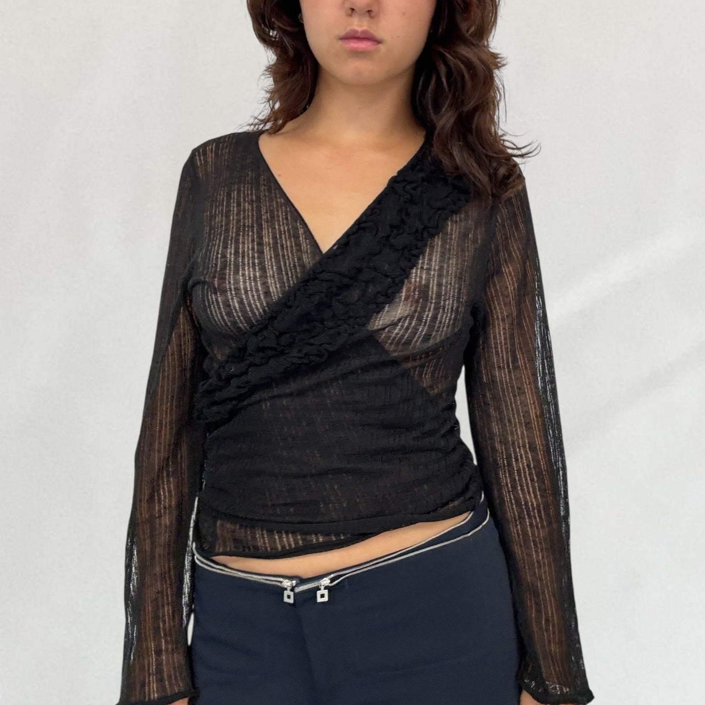 Roberto Cavalli knitted wrap top