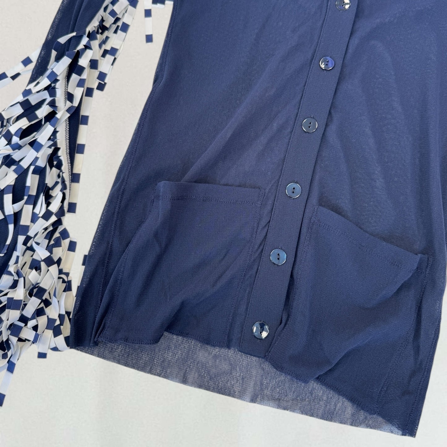 Jean-Paul Gaultier fringe mesh shirt