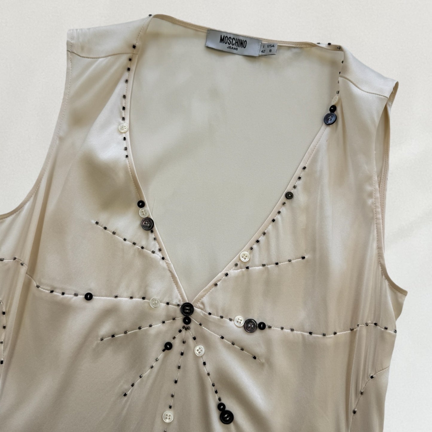 Moschino button detail dress