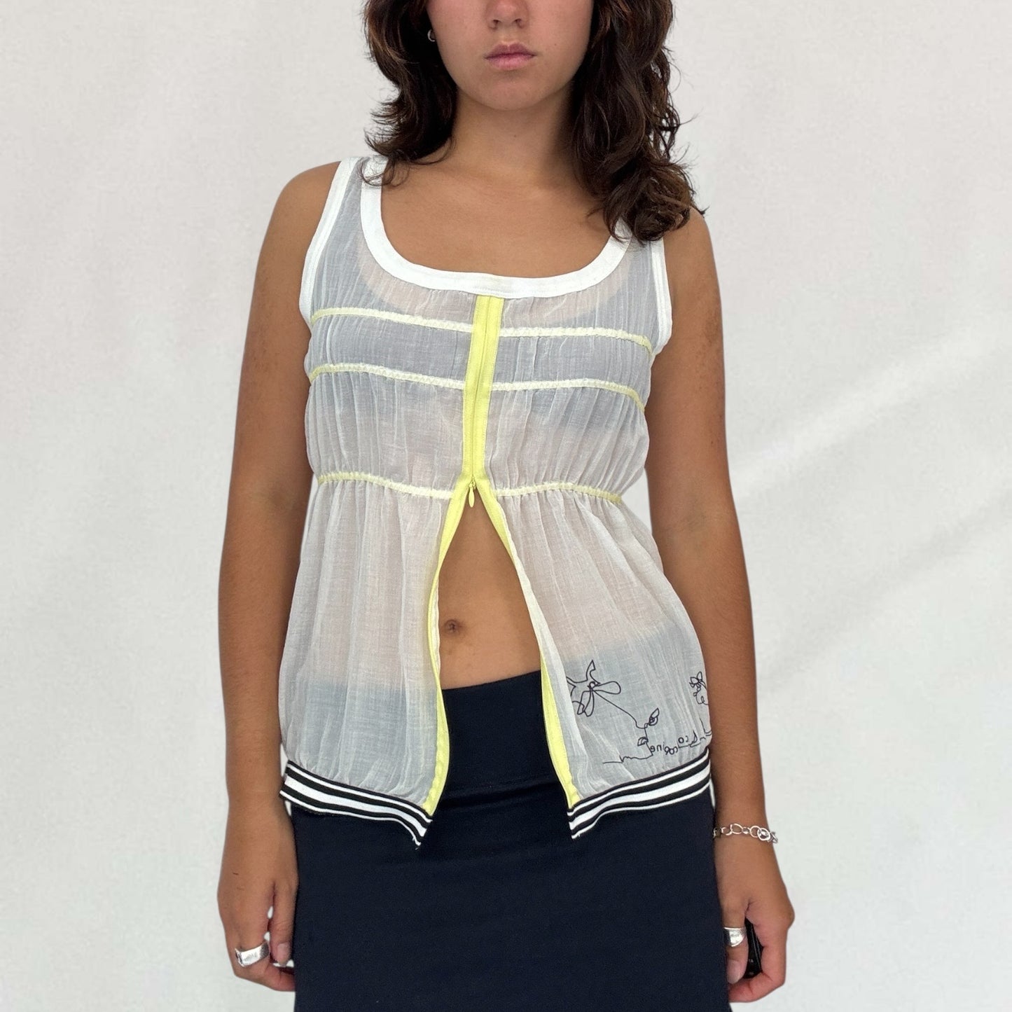 Cop Copine sheer top