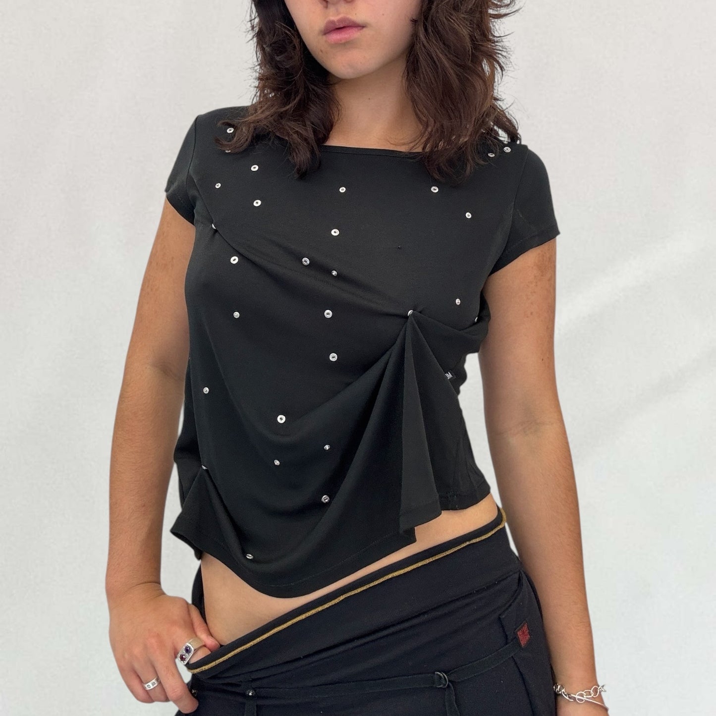 Moschino button detail top