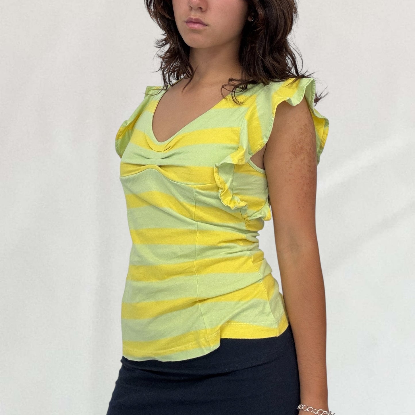 Roberto Cavalli ruffle sleeve top