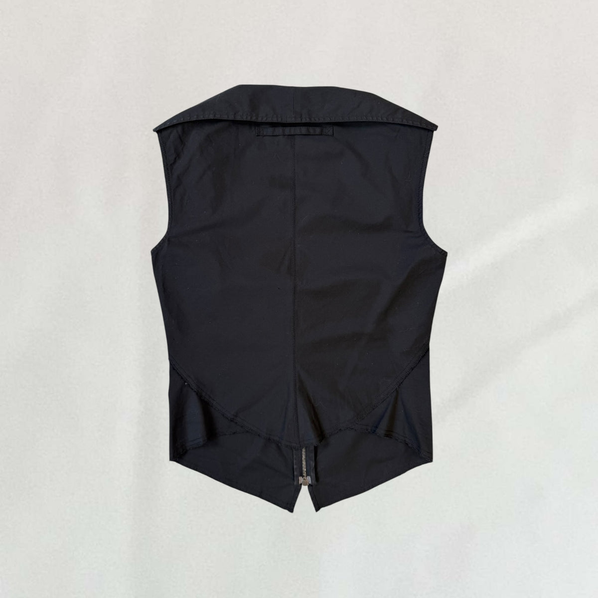 Prada double zip detail top