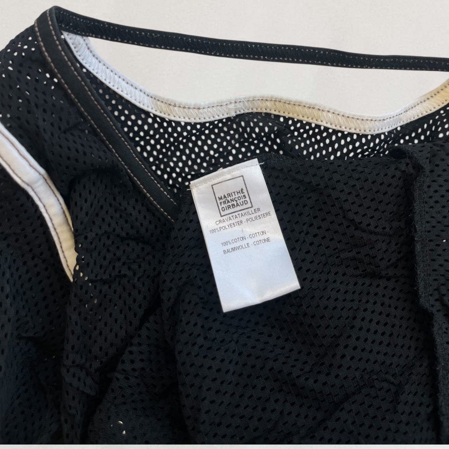 Marithé + François Girbaud netted cardigan