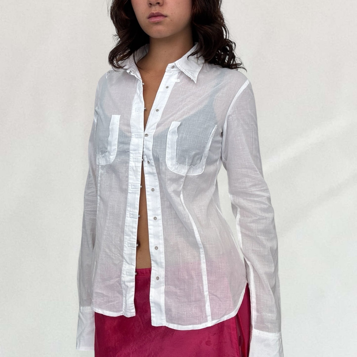 Marithé + François Girbaud sheer shirt