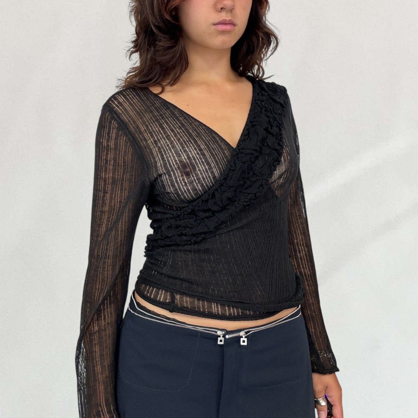 Roberto Cavalli knitted wrap top