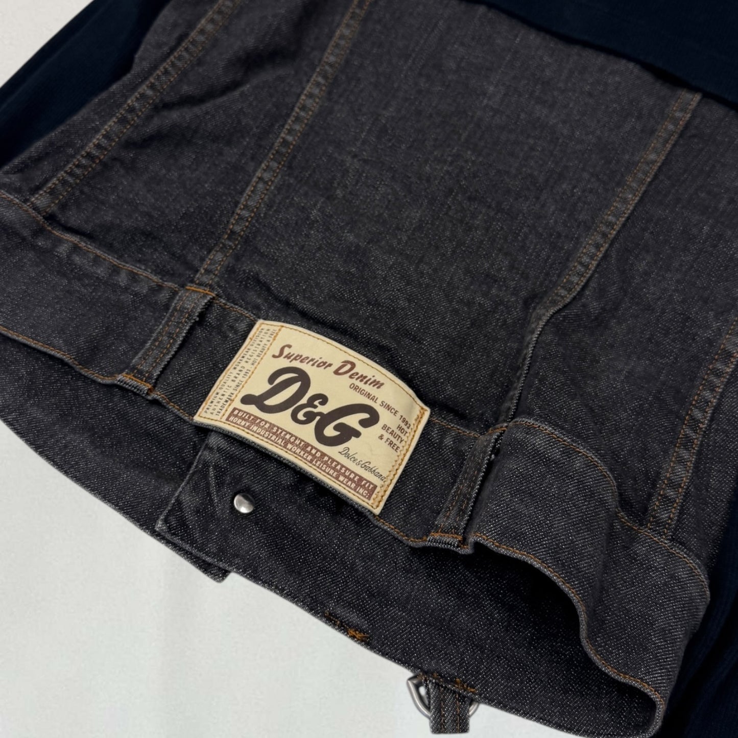 Dolce and Gabbana denim corset