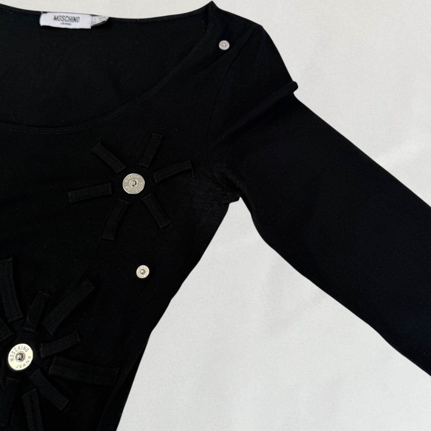 Moschino button detail top