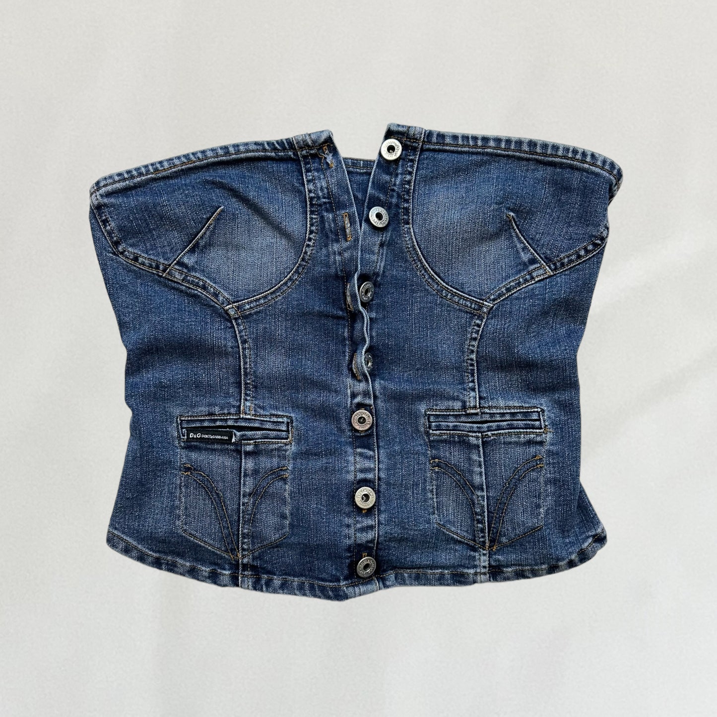 Dolce & Gabbana denim bandeau