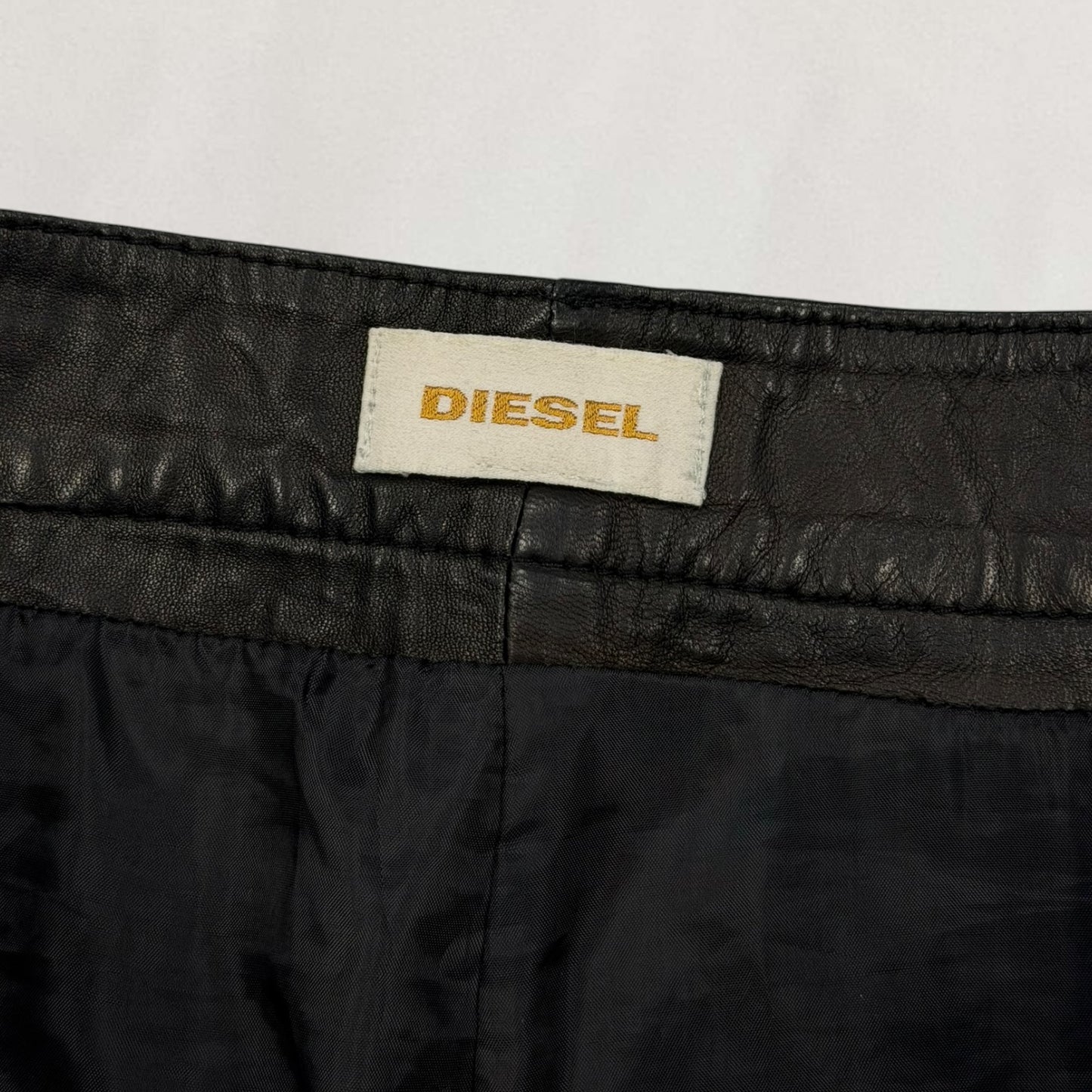 Diesel leather skirt