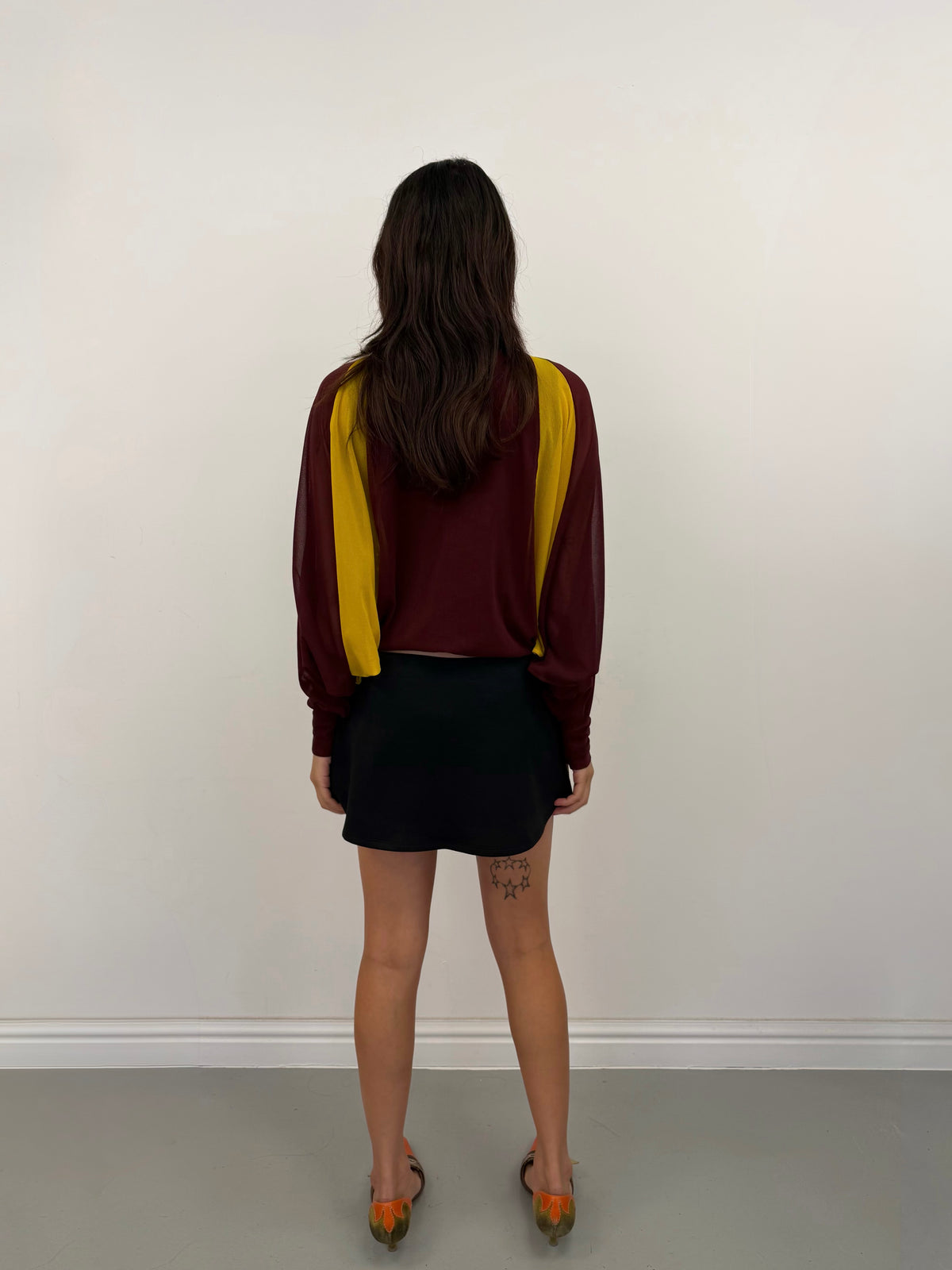 Vintage Jean Paul Gaultier burgundy mesh jumper – Vival Studios