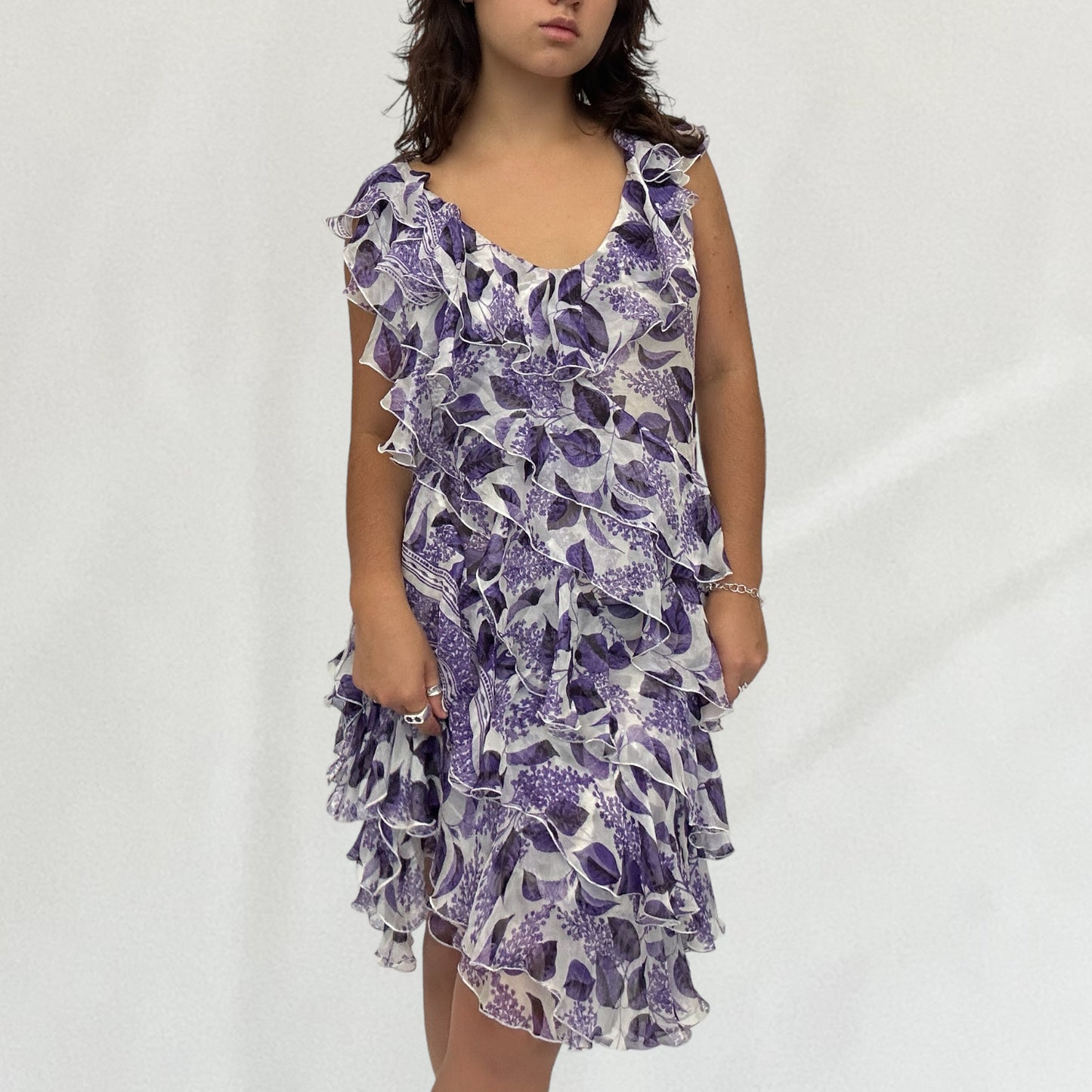 Roberto Cavalli ruffle dress