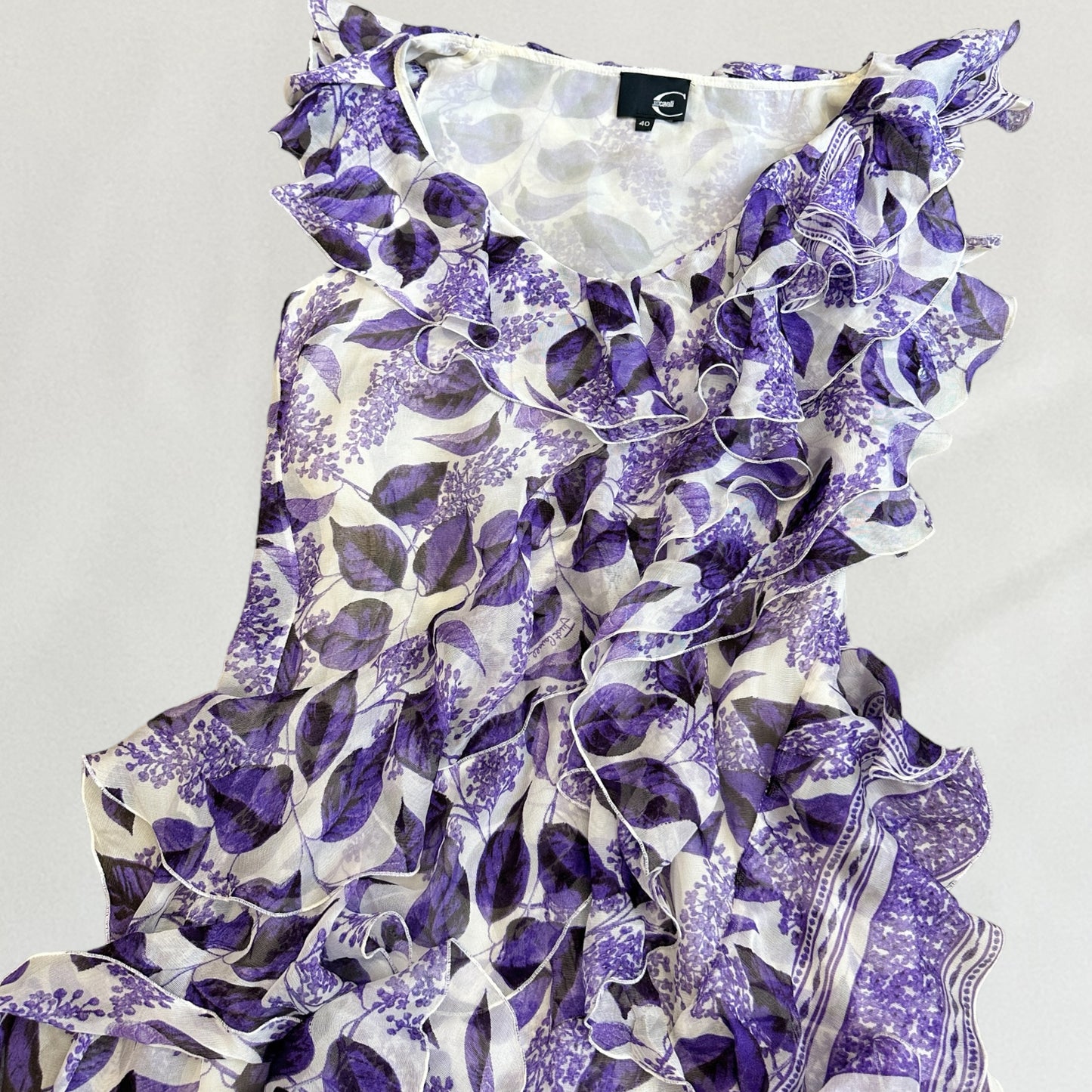 Roberto Cavalli ruffle dress