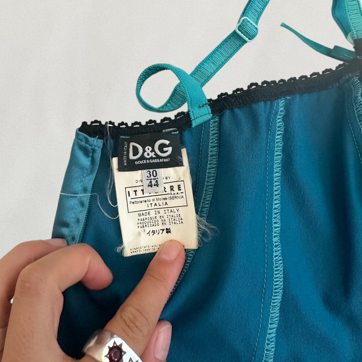Dolce & Gabbana satin corset top