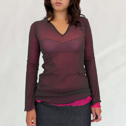 Cop Copine double layered top