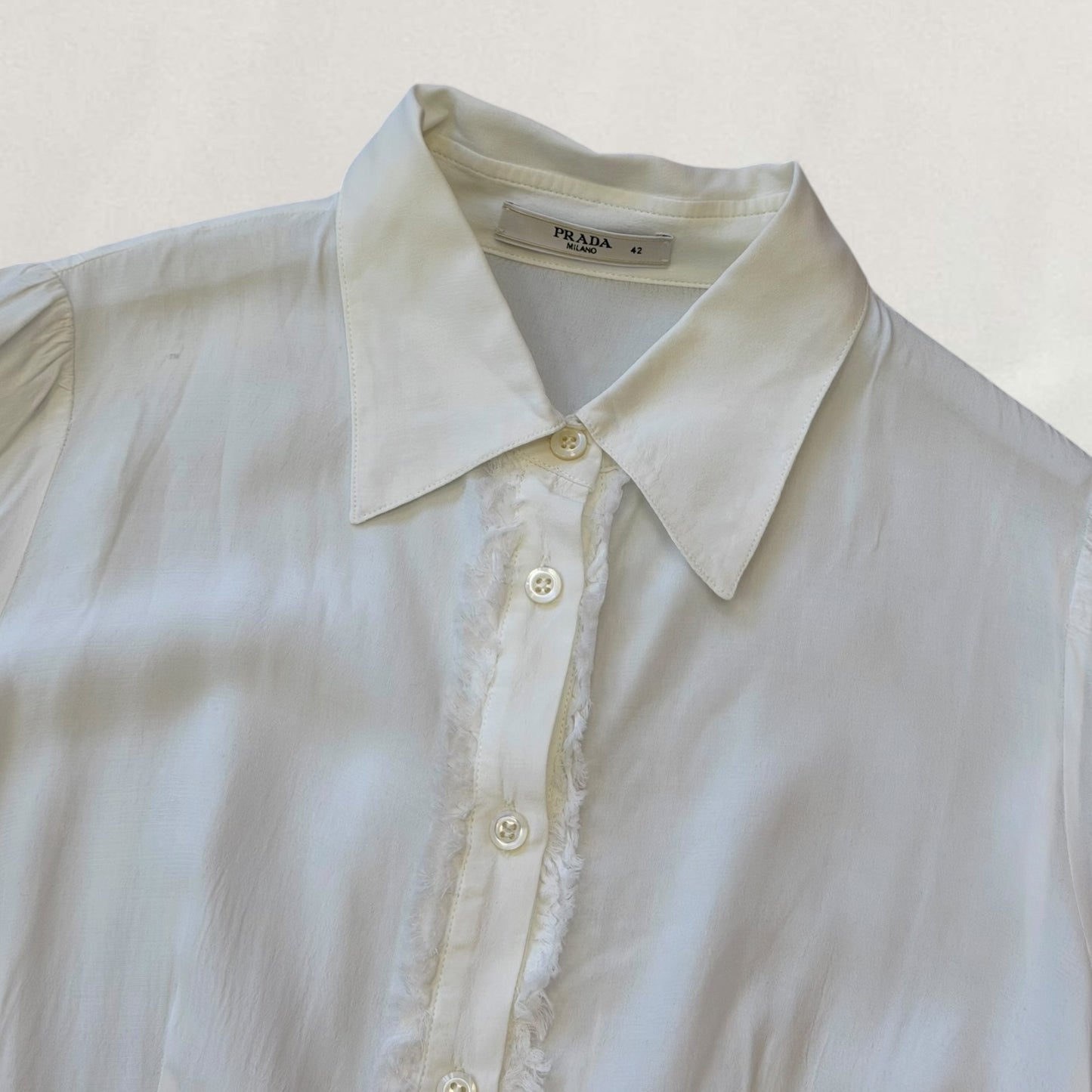 Prada sheer blouse