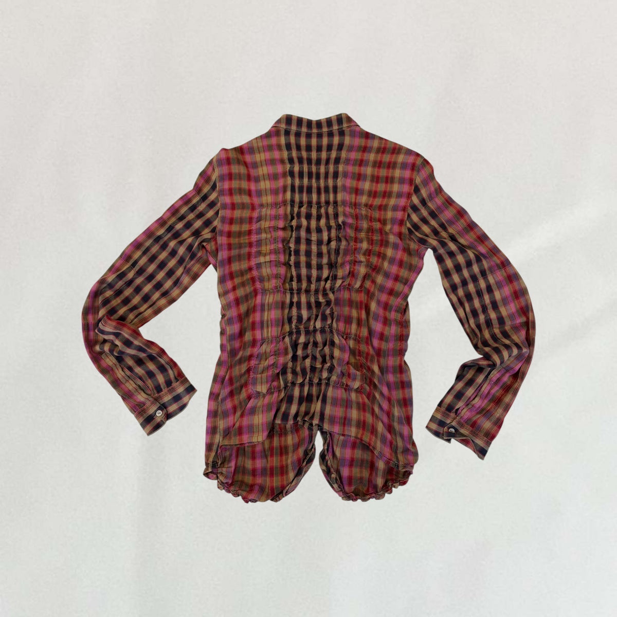 Marithé + François Girbaud plaid shirt