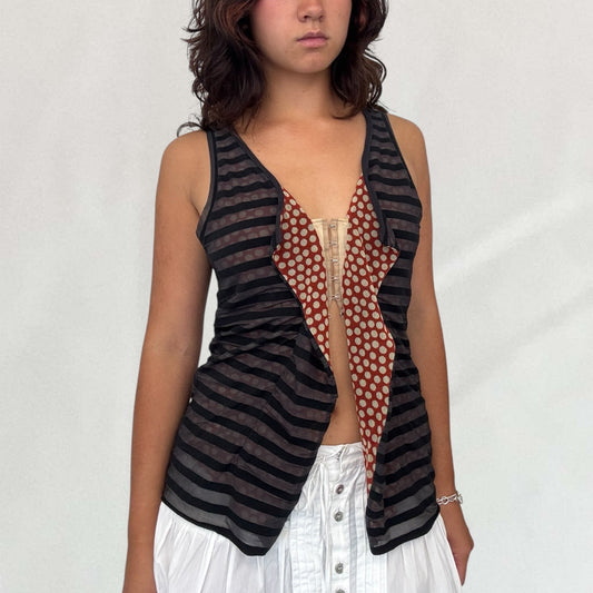 Jean Paul Gaultier polka dot tank top