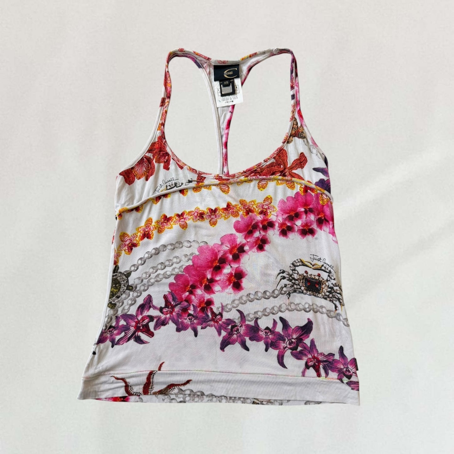 Roberto Cavalli floral vest