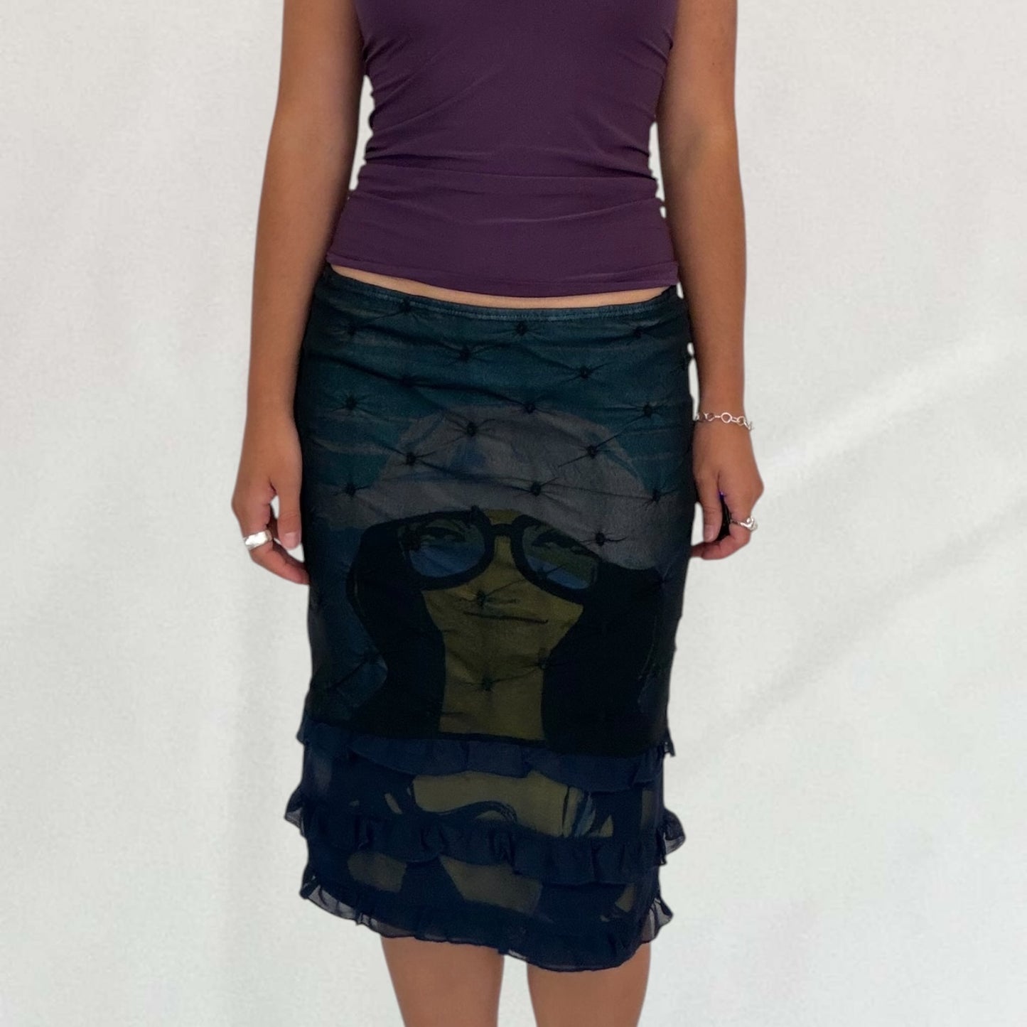 Custo Barcelona double layered skirt