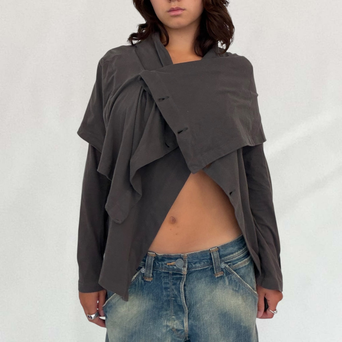 Ann Demeulemeester layered long sleeve top