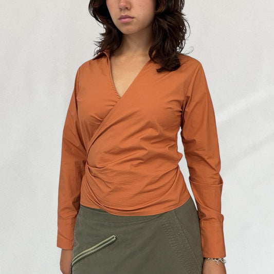 Blumarine wrap shirt