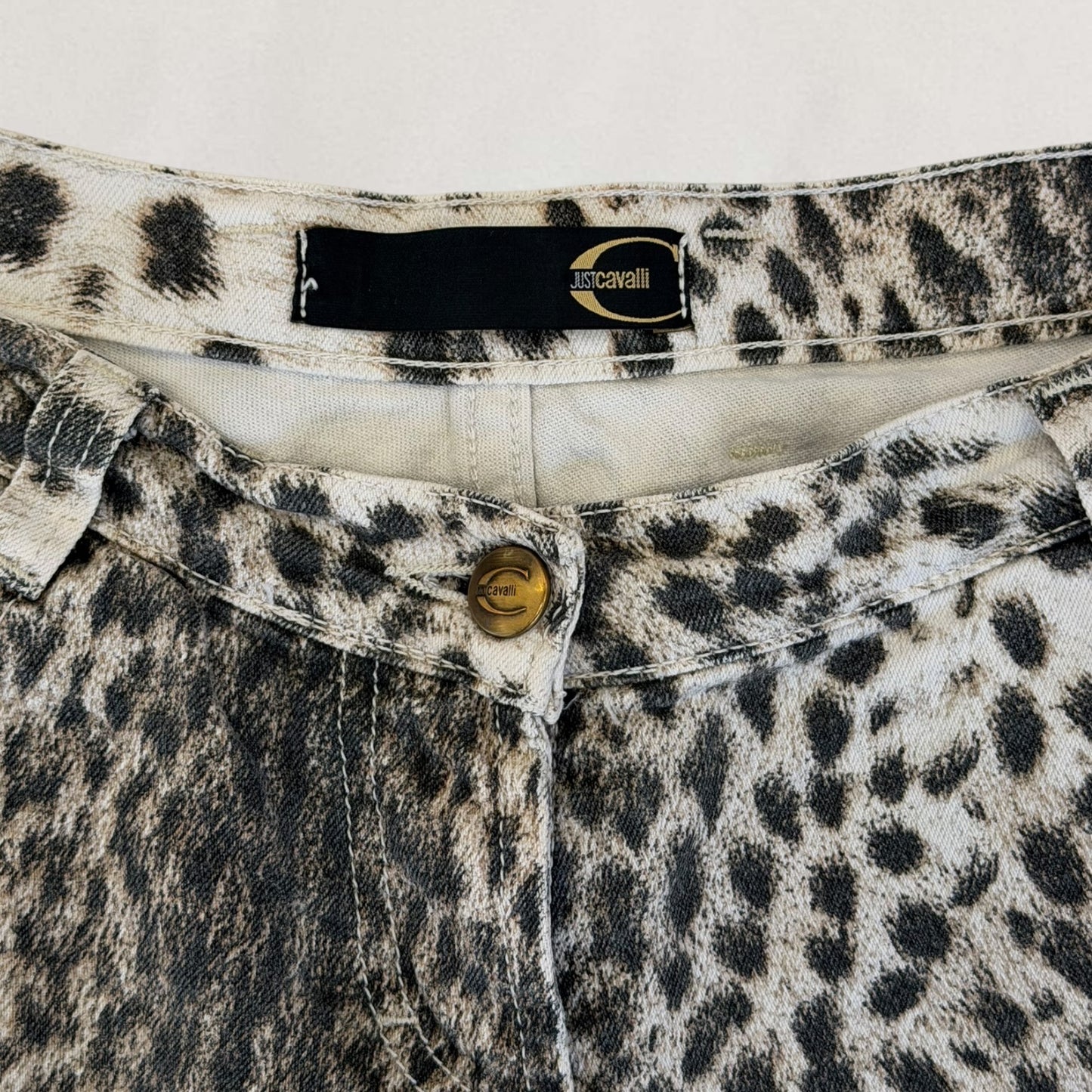 Roberto Cavalli leopard print shorts