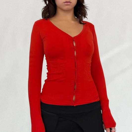 Marithé + François Girbaud stretch cardigan