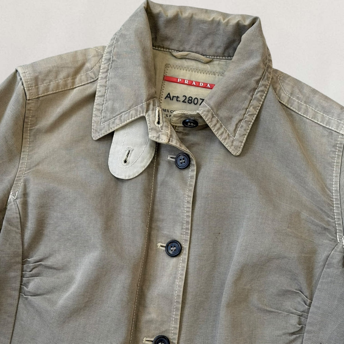 Prada button up trench