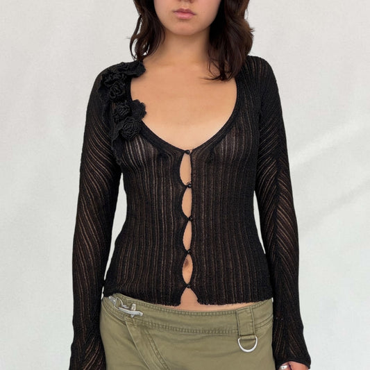 Roberto Cavalli sheer cardigan