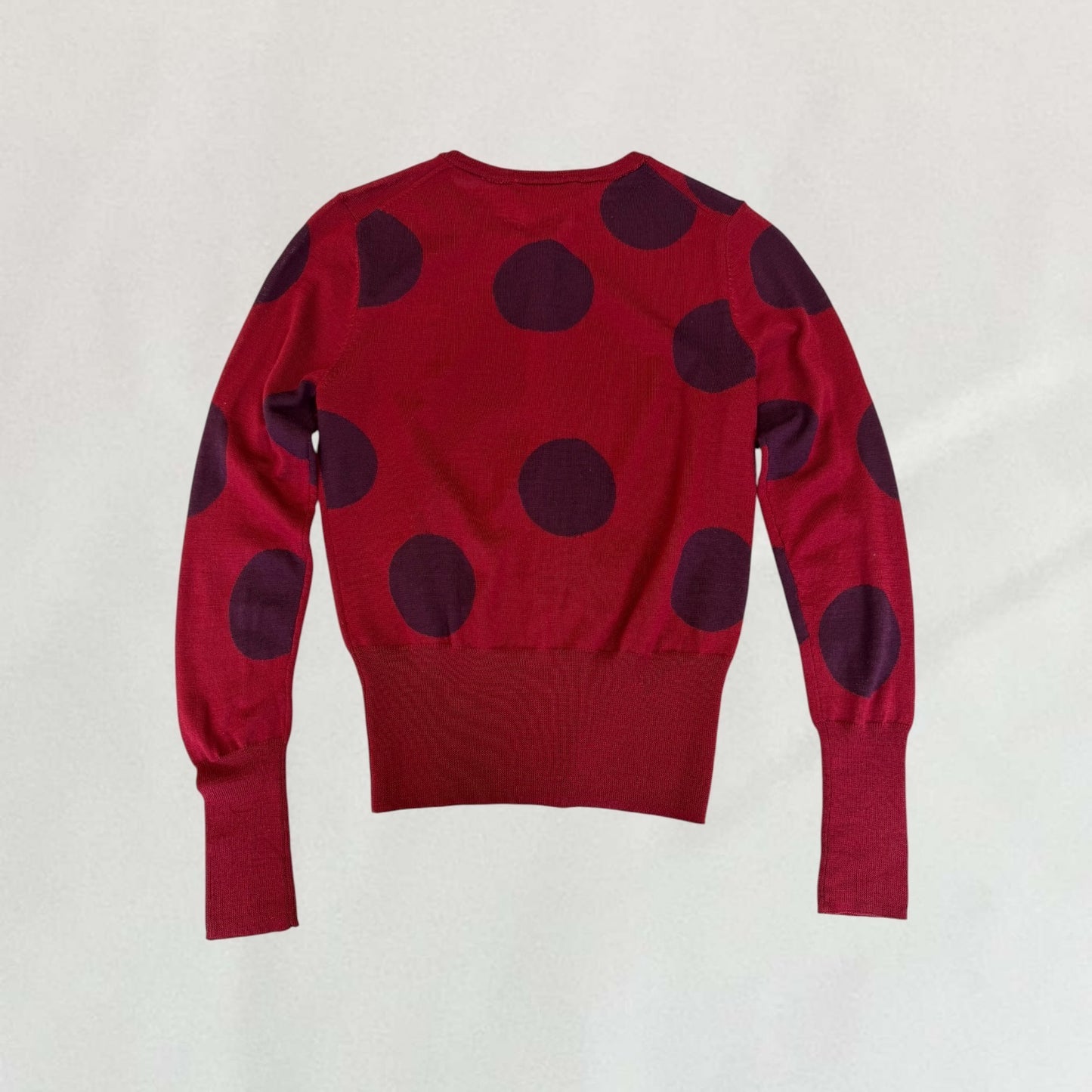 Vivienne Westwood polka dot cardigan