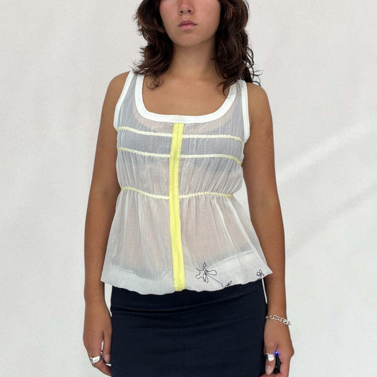 Cop Copine sheer top
