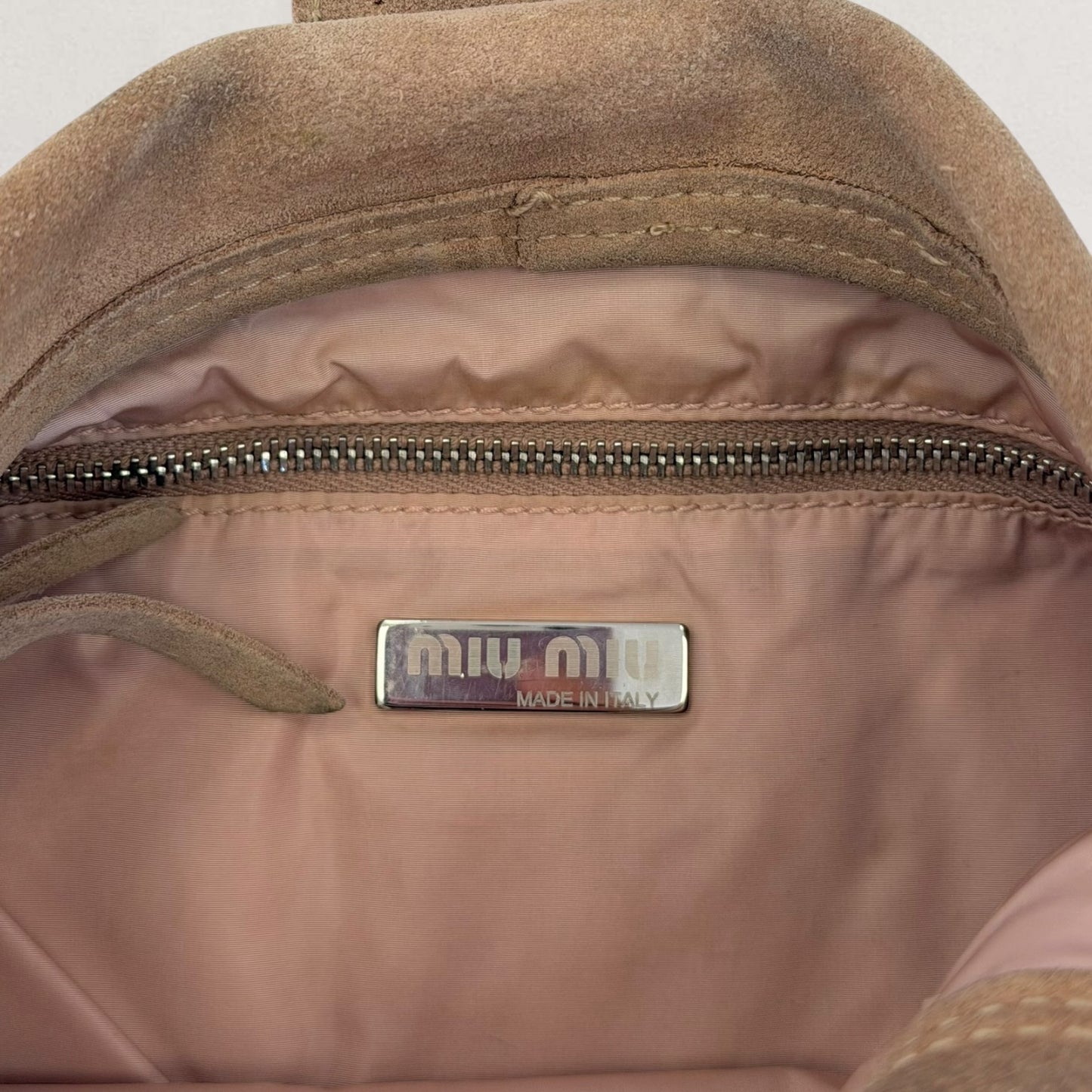 Miu Miu suede bag