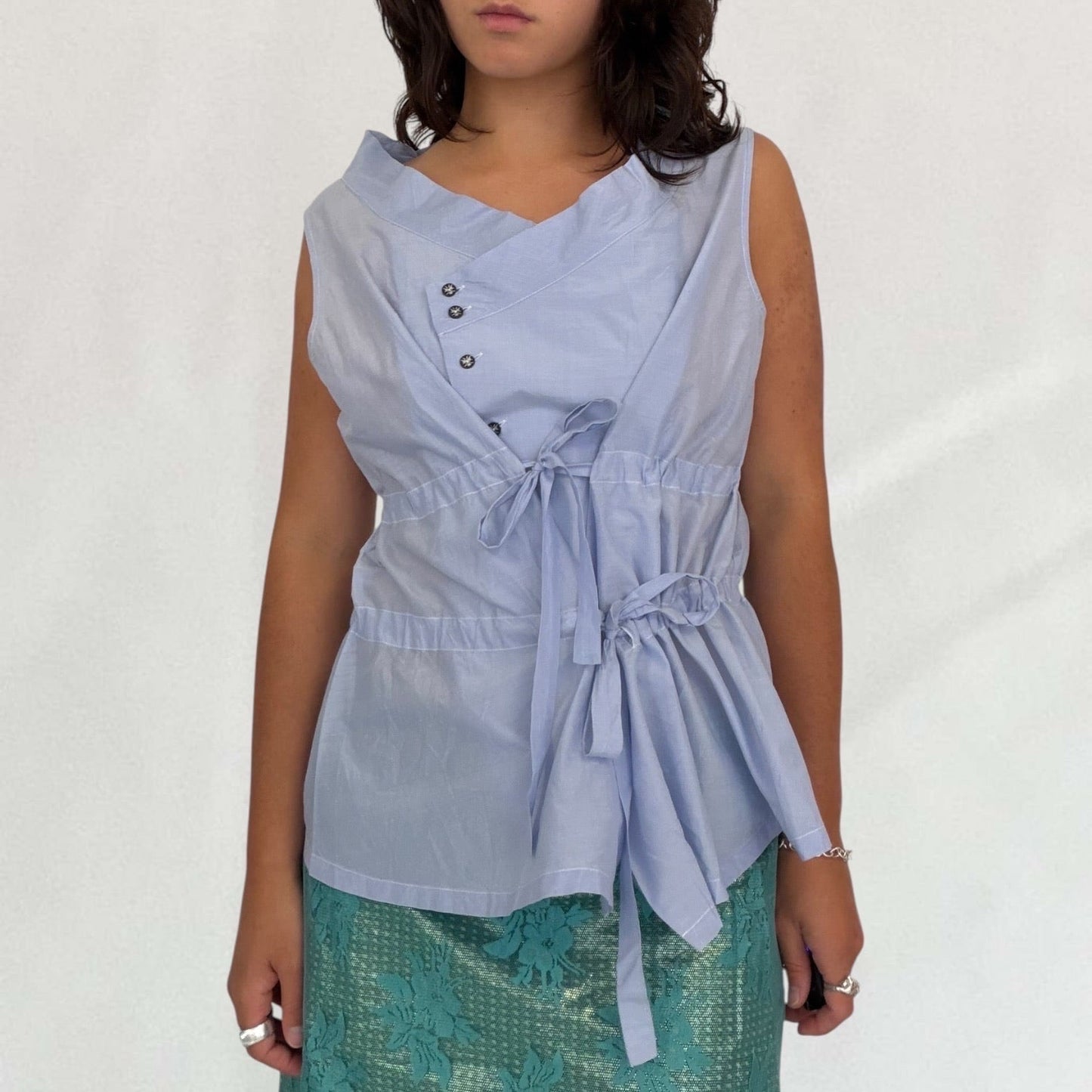 Marithé + François Girbaud ruched blouse
