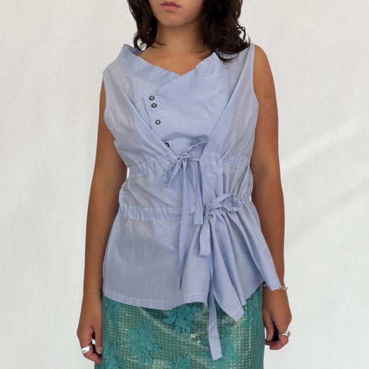 Marithé + François Girbaud ruched blouse