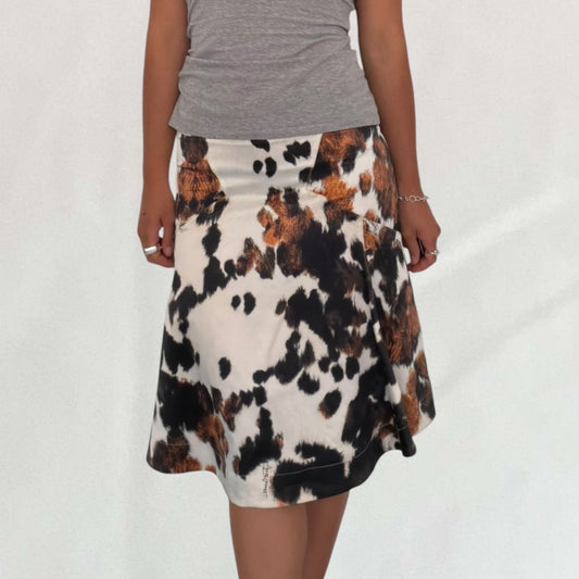 Roberto Cavalli cowhide skirt