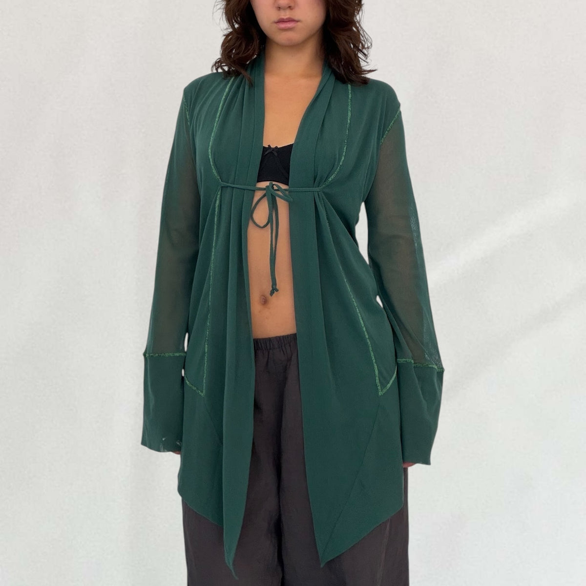 Jean Paul Gaultier tie front top